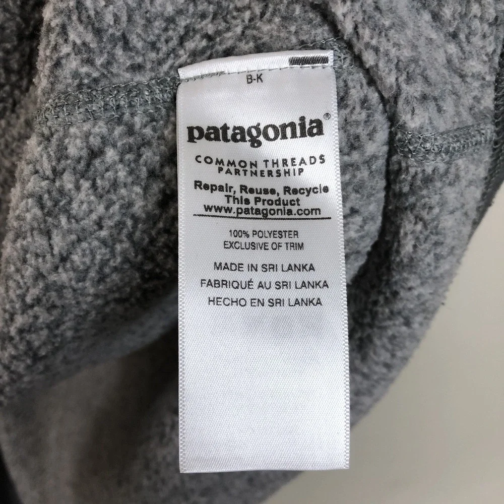 Patagonia Full-Zip Fleece Vest Men's Sz M Heather Gray Outdoor